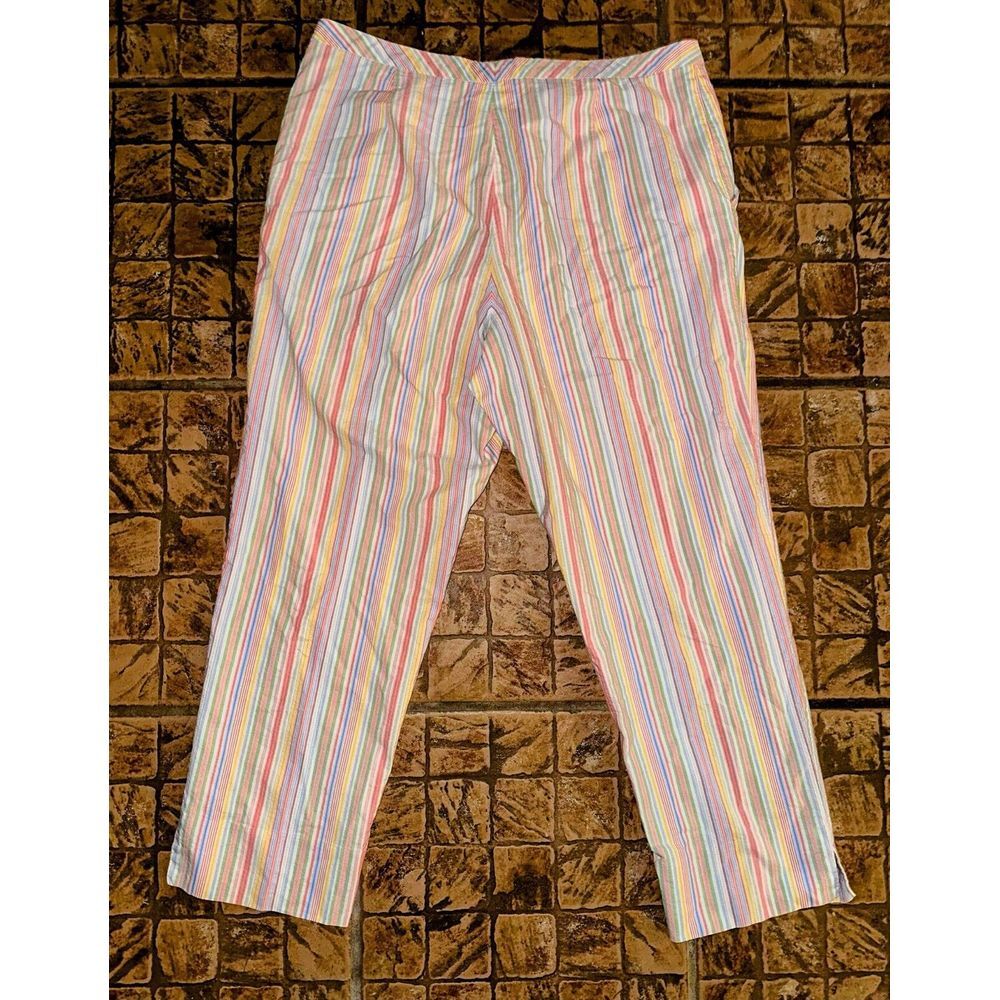 Faconnable Womens Striped Pants 14 EUC‎